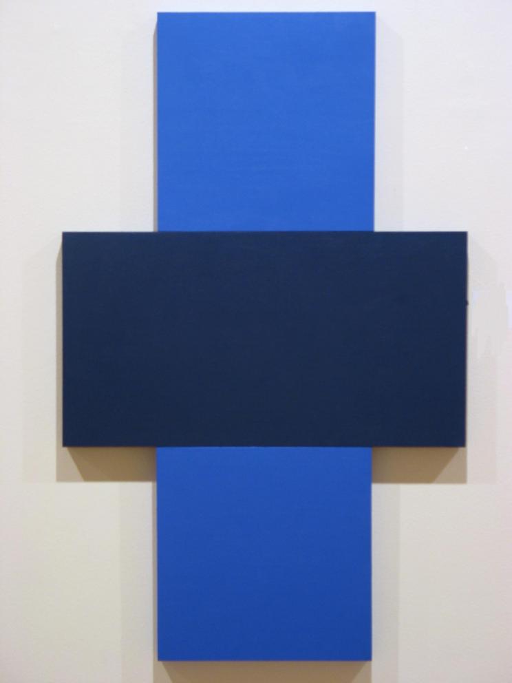 Untitled (blue cross)