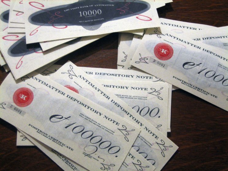 THE FIRST BANK OF ANTIMATTER