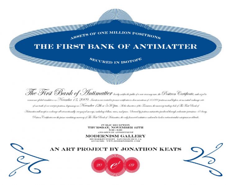 THE FIRST BANK OF ANTIMATTER
