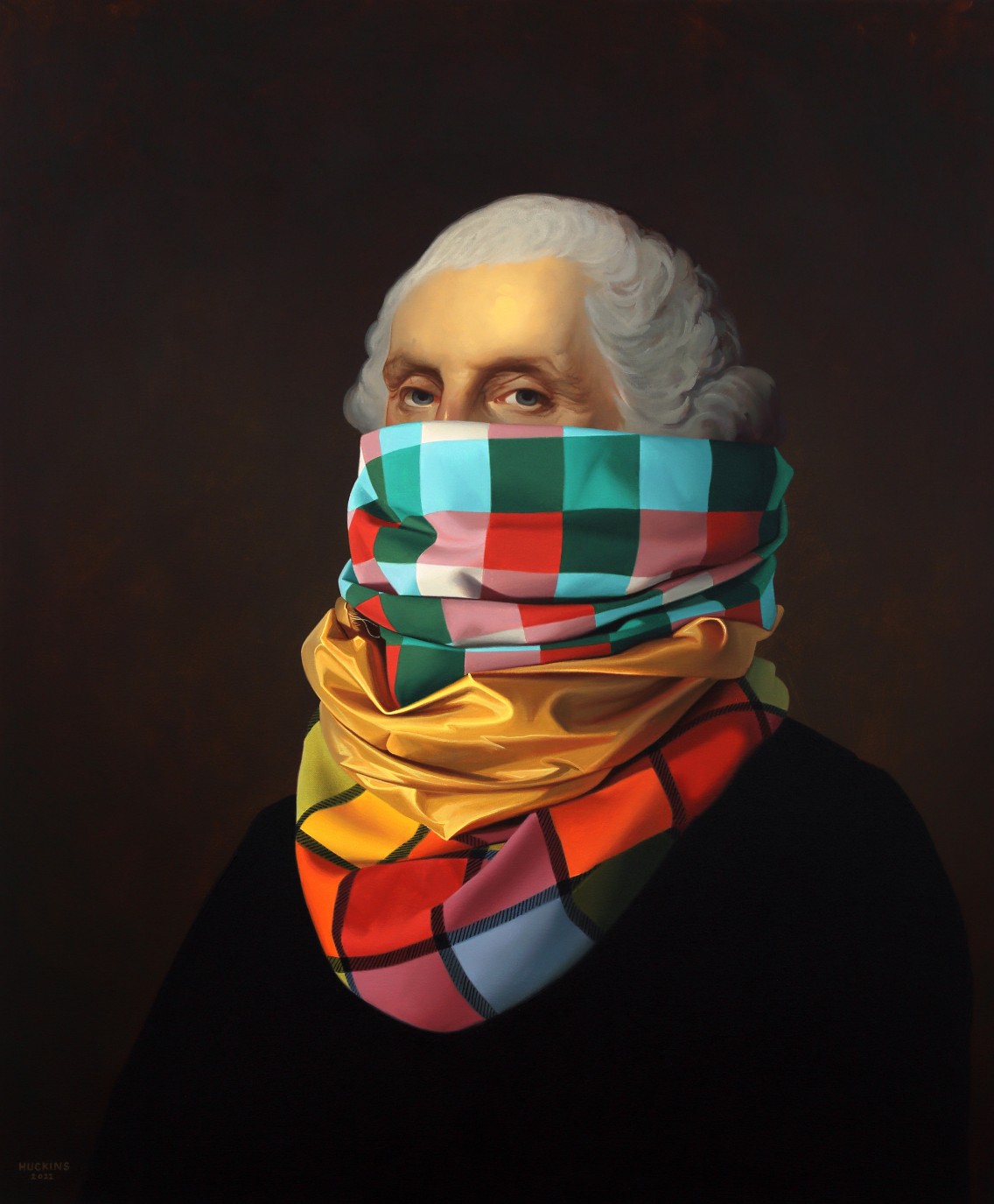 Three Fabrics, George Washington (after Stuart)